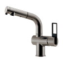 【184-425A-DS】 カクダイ シングルレバー引出し混合栓//ダークシルバー