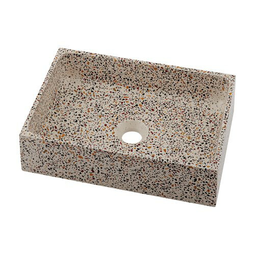 【#CR-0056-M】 カクダイ 角型手洗器//テラゾグラノーラ