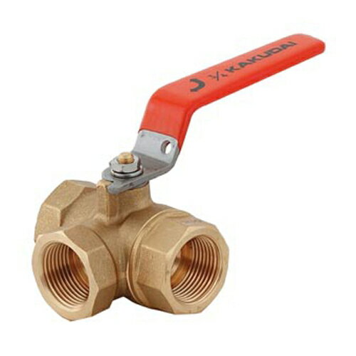 カクダイ 三方ボールバルブ 6508-13 水道材料【純正品】