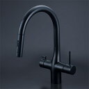 KVK ケーブイケー 【KM6091DSCECM5】 ビルトイン浄水器用シングルシャワー付混合栓(センサー付)(eレバー) 電池 マットブラック【純正品】