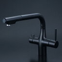 KVK ケーブイケー 【KM6121SCECM5】 ビルトイン浄水器用シングルシャワー付混合栓(eレバー)マットブラック【純正品】