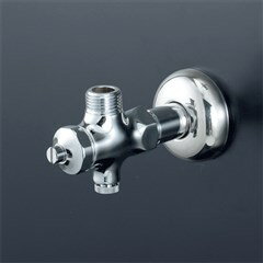 KVK アングル形止水栓ドライバー式 K6WAP2 単水栓 K6WAP2【純正品】