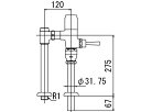 INAX　トイレ　フラッシュバルブ【CF-T610H-C】　寒冷地用　洗浄水量6-8L便器用(定流量弁付フラッシュバルブ)　上水用[納期4週間]　【C..