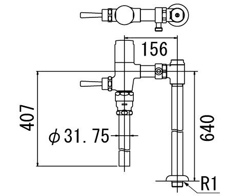 LIXIL リクシル 【CF-T7114HCWA】 シリーズ名： シリーズ外 品名： 流動式フラッシュバルブ（節水形）【純正品】