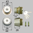 トステム dcaz201 ドア錠セット(MIWA URシリンダー)内筒のみ 玄関ドア部品 LIXIL リクシル 【純正品】