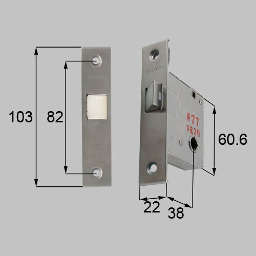 トステム grp390 ロック本体 浴室ドア部品 LIXIL リクシル 【純正品】