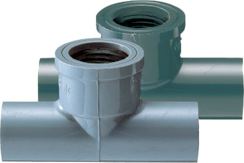 上水道関連製品 TS継手/HI継手 TS継手 金属入 TS水栓チーズ金属入 TWTB20X13 Mコード:10321 (前澤化成工業、積水、東栄管機 他) 配管部品,管材 【純正品】