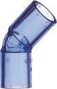 【ゆうパケット】上水道関連製品 TS継手/HI継手 HI透明継手 HI45゜エルボ HI45TL25透明 Mコード:13135 (前澤化成工業、積水、東栄管機 ...