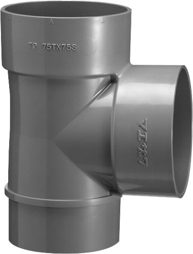 下水道関連製品 排水特殊継手 排水用特殊チーズ 片差しチーズ KTT KTT75 Mコード:70882 (前澤化成工業..