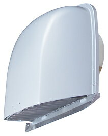 メルコエアテック 屋外フード 【AT-200FGA4】外壁用(アルミ製) 深形フード(ワイド水切タイプ) 縦ギャラリ 適用パイプ200mm