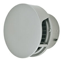 メルコエアテック 【AT-125TCWS5】外壁用（ステンレス製／鋼板製） 丸形防風板付ベントキャップ（覆い付） 横ギャラリ・網 適用パイプ125mm【純正品】