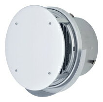 メルコエアテック 【AT-150TUWAJK】外壁用（アルミ製） 丸形防風板付ベントキャップ（ワイド水切タイプ） 縦ギャラリ・網 適用パイプ150mm【純正品】