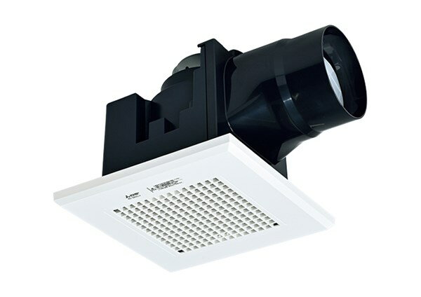 三菱【VD-08ZC14】 換気扇 ダクト用換気扇 天井埋込形 接続パイプΦ100mm 埋込寸法150mm角 トイレ(小空間)専用 風圧式シャッター付 低騒音形 VD-08ZC13の後継品 ダクト換気扇 【純正品】