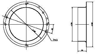 三菱 換気扇 空調用送風機 片吸込形シロッコファン システム部材 丸形フランジ PS-20MF2【純正品】PS-20MFの後継新品番