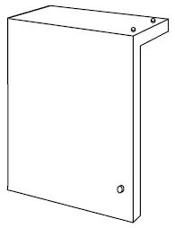 ノーリツ [NORITZ] 配管カバーHR HR6 ガス給湯器 関連部材 品コード: [0708356]【純正品】