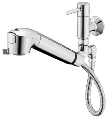 タカギ水栓 【JL346MN】 みず工房クリーンシリーズ 単水栓（引出） 蛇口一体型浄水器