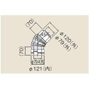 リンナイ φ120×φ80給排気部材 FF 2重管用 FFWL-12-45 45°エルボ (21-4591) FFWL1245 給湯器【純正品】