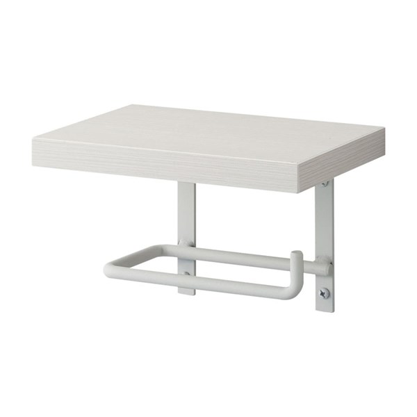 三栄水栓【W2107-W】アイアンペーパーホルダー棚付 インテリア・アクセサリー トイレ周辺用品 【純正品】