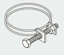 【ゆうパケット】 ノーリツ 給湯器 部材 3516300 GSYガスふろがま用部材 φ53締付バンドSUS 【3516300】【純正品】