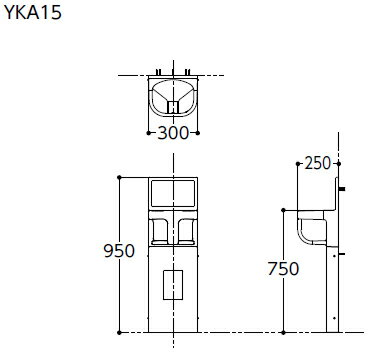 【最大1200円クーポン】TOTO　ベビーチェア【YKA15】　平壁設置タイプ　300×250×950　樹脂製　耐荷重：294N　カラー：ホワイト　トイレ　チャイルドシート【沖縄・北海道・離島は送料別途】【5月1日(火)00:00〜5月7日(月)09:59まで】