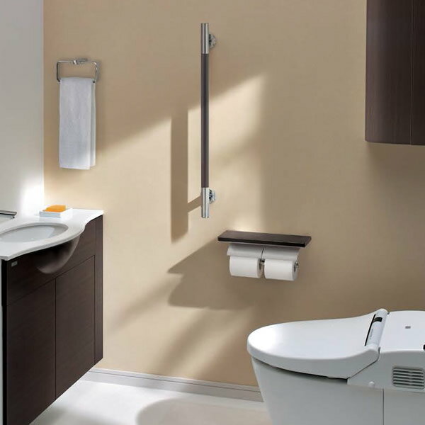 TOTO　YH63KSS (芯棒固定タイプ) アクセサリー 棚付二連紙巻器 [めっきタイプ] トイレットペーパーホルダー【純正品】