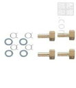 TWH4-SS 風呂追い炊き配管用ホース (ツイン) 1/2ホース部品セット (S) 単品ロット:1セット 東洋アルチタイト 【純正品】