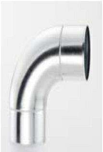 【10個セット】東洋アルチタイト AD100E1 空調用部材. 亜鉛スパイラル部品 90° プレスエルボ 100φ ケースロット:10個 【純正品】