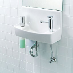 L-A74H2A INAX イナックス LIXIL リクシル トイレ用手洗い器 ハンドル水栓 水石けん入れ付タイプ 壁給水 床排水 ハイパーキラミック【純正品】