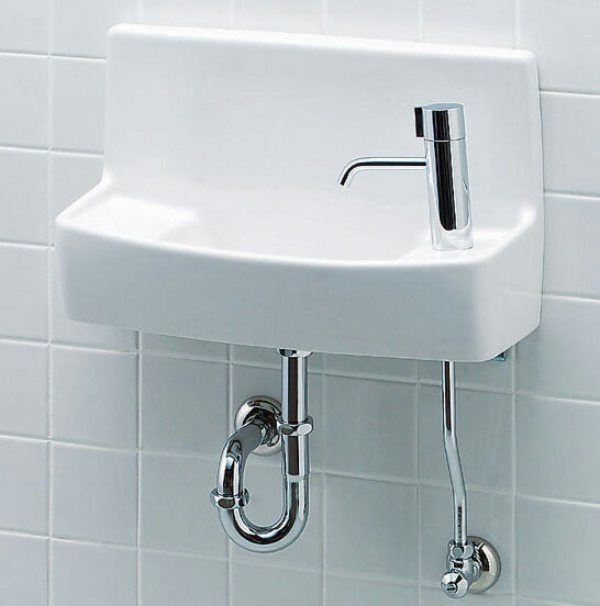 L-A74HC 壁付け 手洗い器 セット ハンドル水栓 壁給水 壁排水 INAX イナックス LIXIL リクシル トイレ用 ハイパーキラミック【純正品】