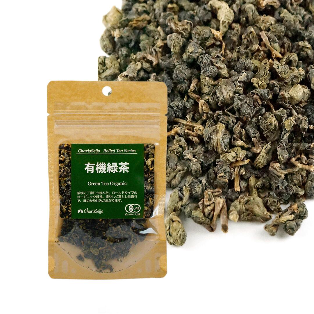 Rakuten - リョクチャ/緑茶 ロールド オーガニック 20g|100g|500g [ドライハーブ]【公式】ハーブ専門店 カリス成城|有機 ハーブティー 有機JAS