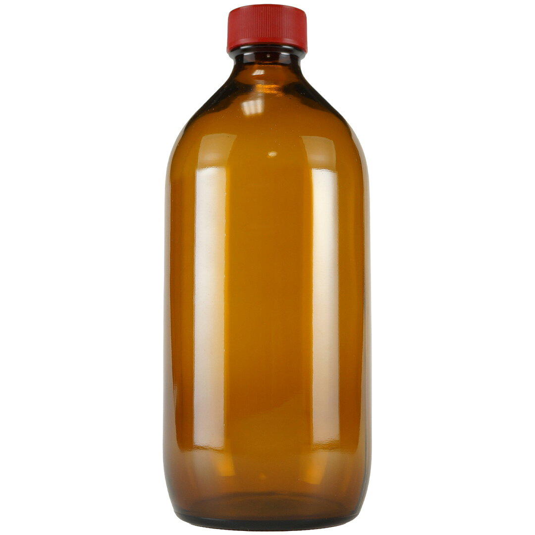 遮光瓶 500ml (中栓付)遮光瓶 [精油・アロマ・クラフト]【公式】アロマ専門店 カリス成城｜エッセンシャルオイル 茶色遮光びん 茶色遮光ビン