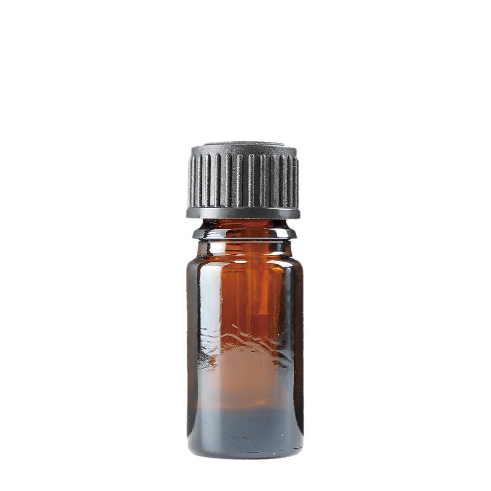 茶色遮光瓶5ml (ドロッパー付) [精油・アロマ・クラフト]【公式】アロマ専門店 カリス成城｜エッセンシャルオイル 茶色遮光びん 茶色遮光ビン