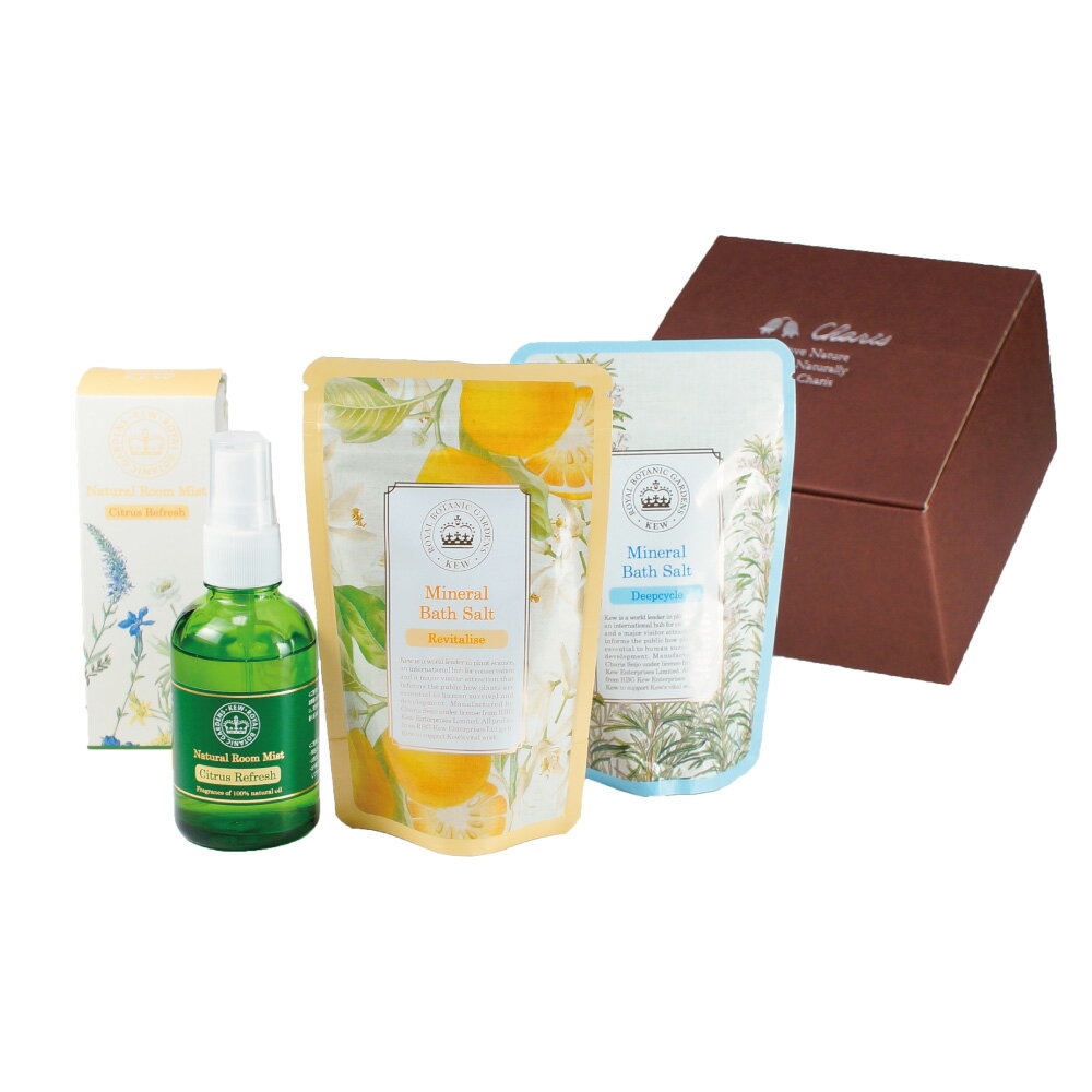 樂天商城 - KEW リフレッシュセット【ルームミスト1種・バスソルト2種】 KEW植物園 キュー植物園 イギリス ギフト ルームミスト ルームミスト アロマ アロマ専門店 カリス成城