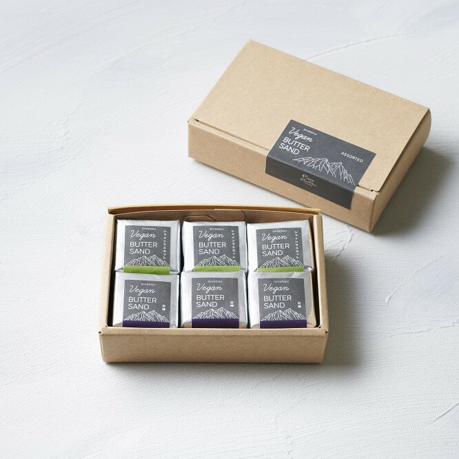 【アソート6個セット】信州ヴィーガンバターサンド 巨峰＆シャインマスカット 　　＜ 白砂糖 卵 乳製品 小麦 不使用 ＞ ギフト 手土産 贈り物 バターサンド レーズンサンド ヴィーガン ビーガン グルテンフリー アレルギー ココシュシュ Coco ChouChouのサムネイル