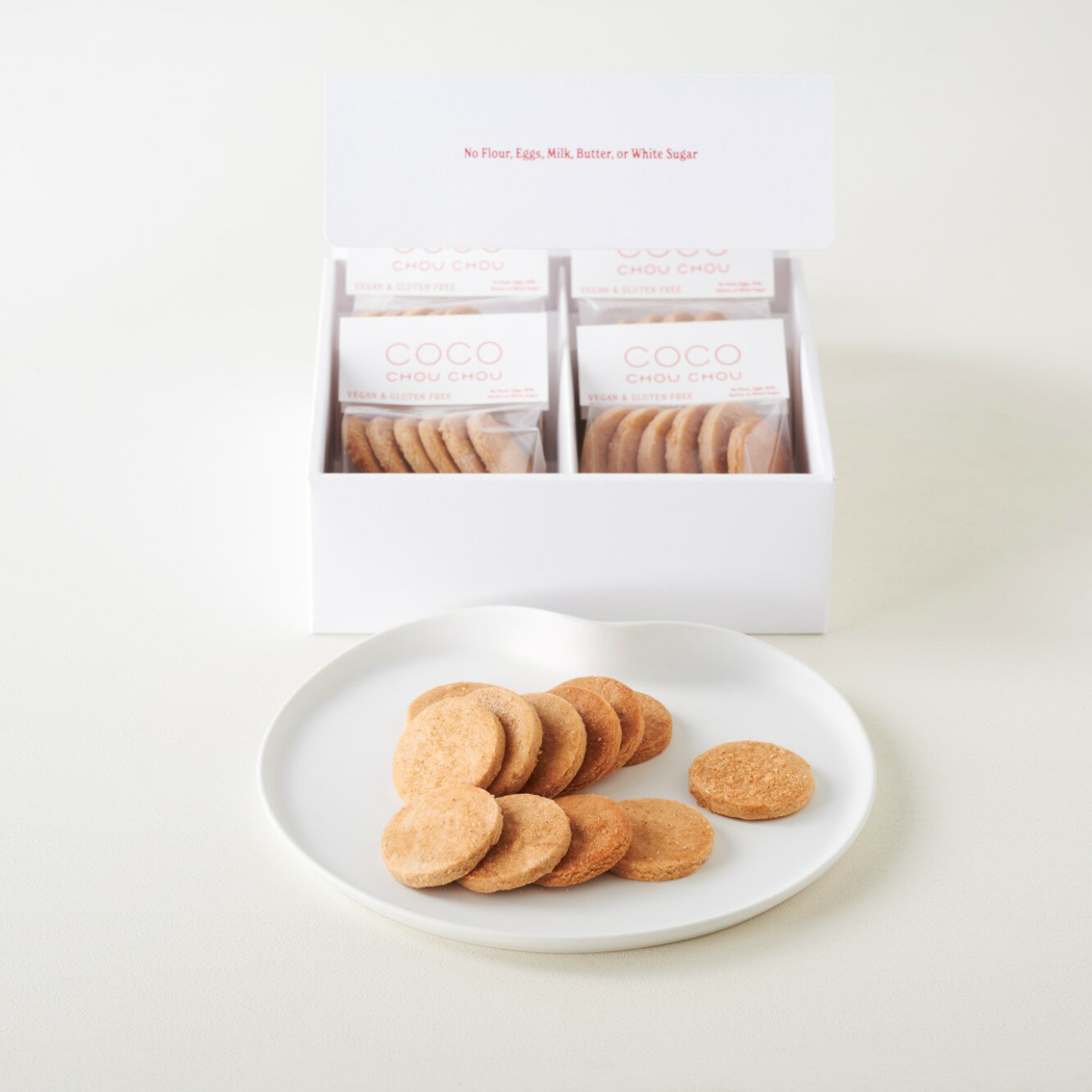 ◇ヴィーガンジンジャースパイスクッキー◇【4袋セット】 〜 ギフト 手土産 スイーツ お菓子 クッキー アレルギー ビーガン ヴィーガン グルテンフリー 白砂糖...