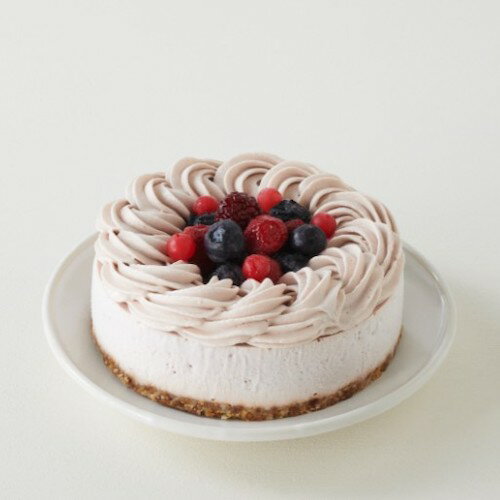 【15cm】ヴィーガンローストロベリーケーキ 4.5号（4～6名分） ＜ 白砂糖 卵 乳製品 小麦 不使用 ＞ バ..