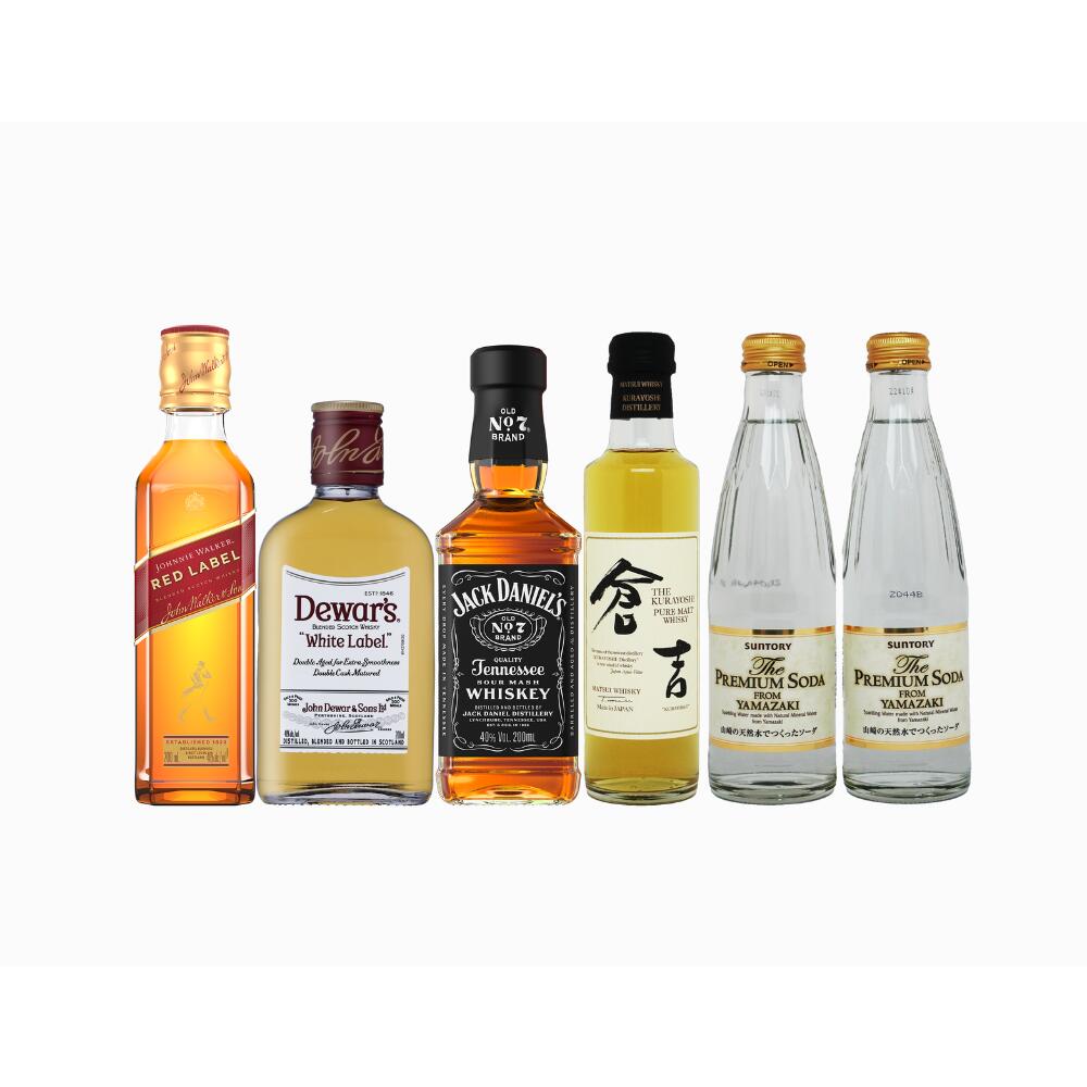 cococica 楽天市場店のもっとウイ好きー♪ 飲み比べミニボトルセット｜ウイスキー 飲み比べ ミニボトル セット 解説リーフレット付き 洋酒 リキュール ギフト プレゼント 父の日 誕生日｜アングル2