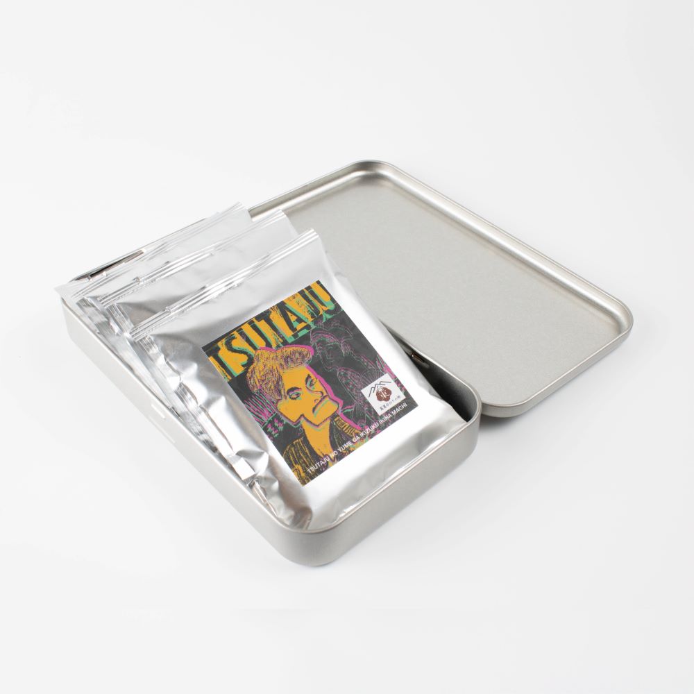 【UKIYOEコーヒー 缶ギフトA】珈琲 オリジナルブレンド 4P ギフト 浮世絵ラベル パラアート福祉事業所 UKIYOE ART PROJECT