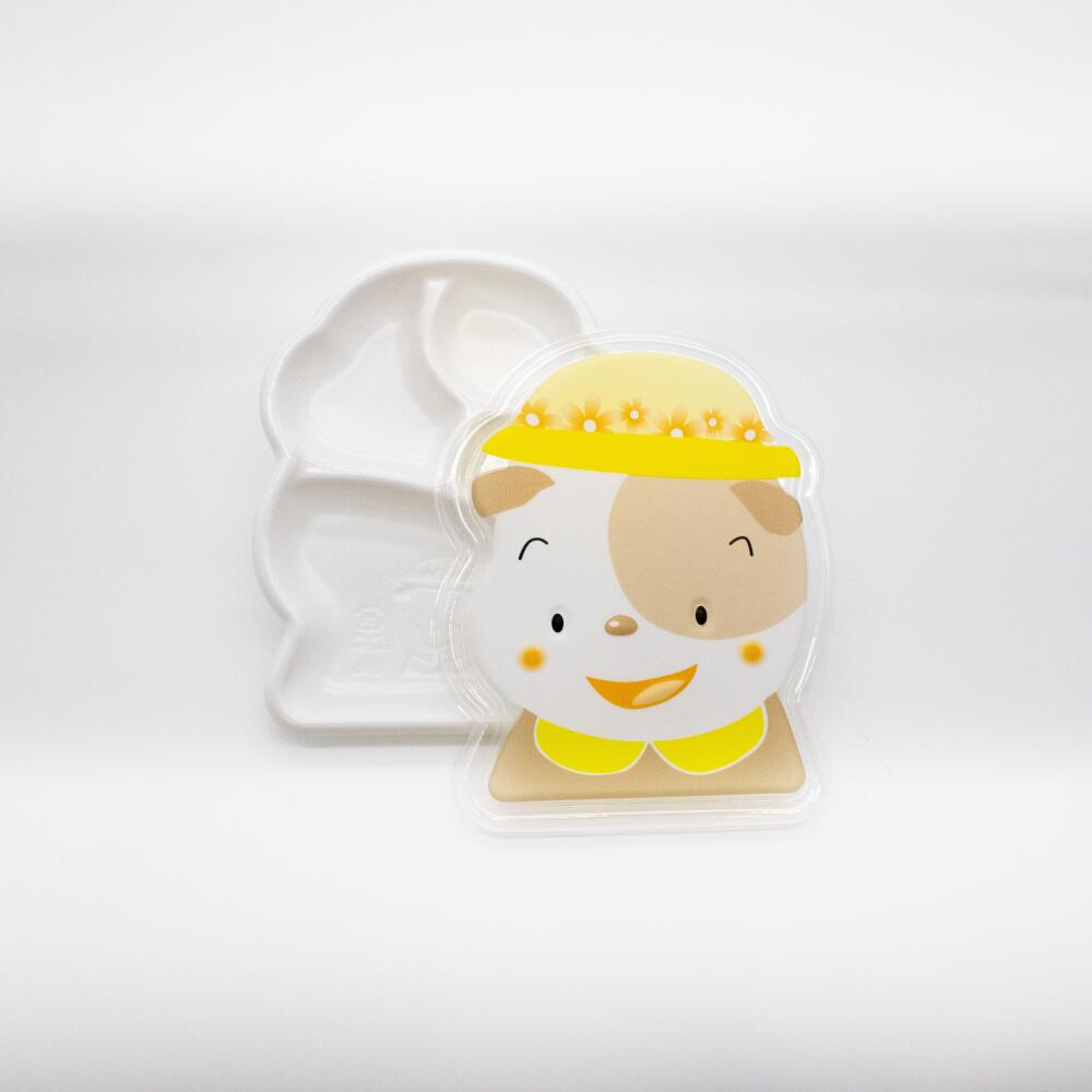Rakuten - 使い捨て弁当容器 YF-2S-1 いぬセット 600枚 子ども用 ランチ弁当 子供が使いやすい弁当容器 仕切り付き プラスチック弁当容器 テイクアウト容器 業務用弁当容器