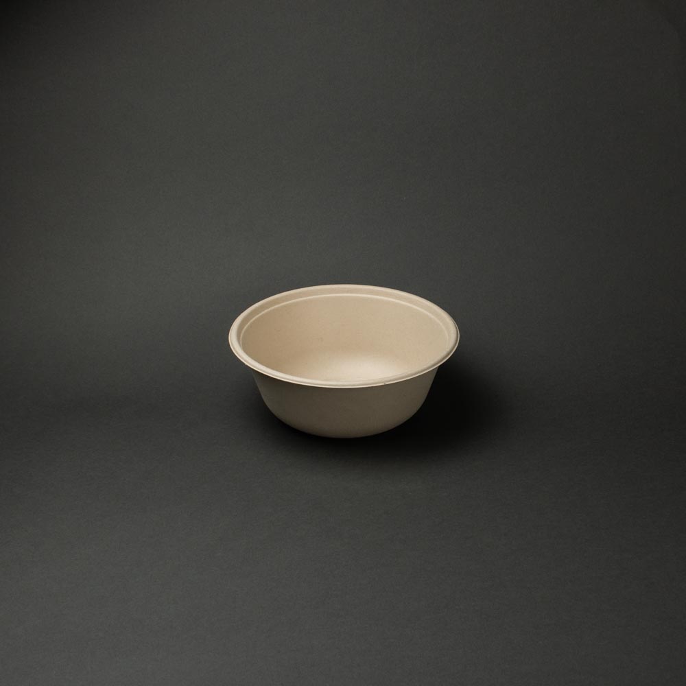 バガスモールド SBT-48oz パルプラウンドボウル 本体 1400ml 208Φ×81mmH 300枚入り 弁当 ランチ 紙 パ..