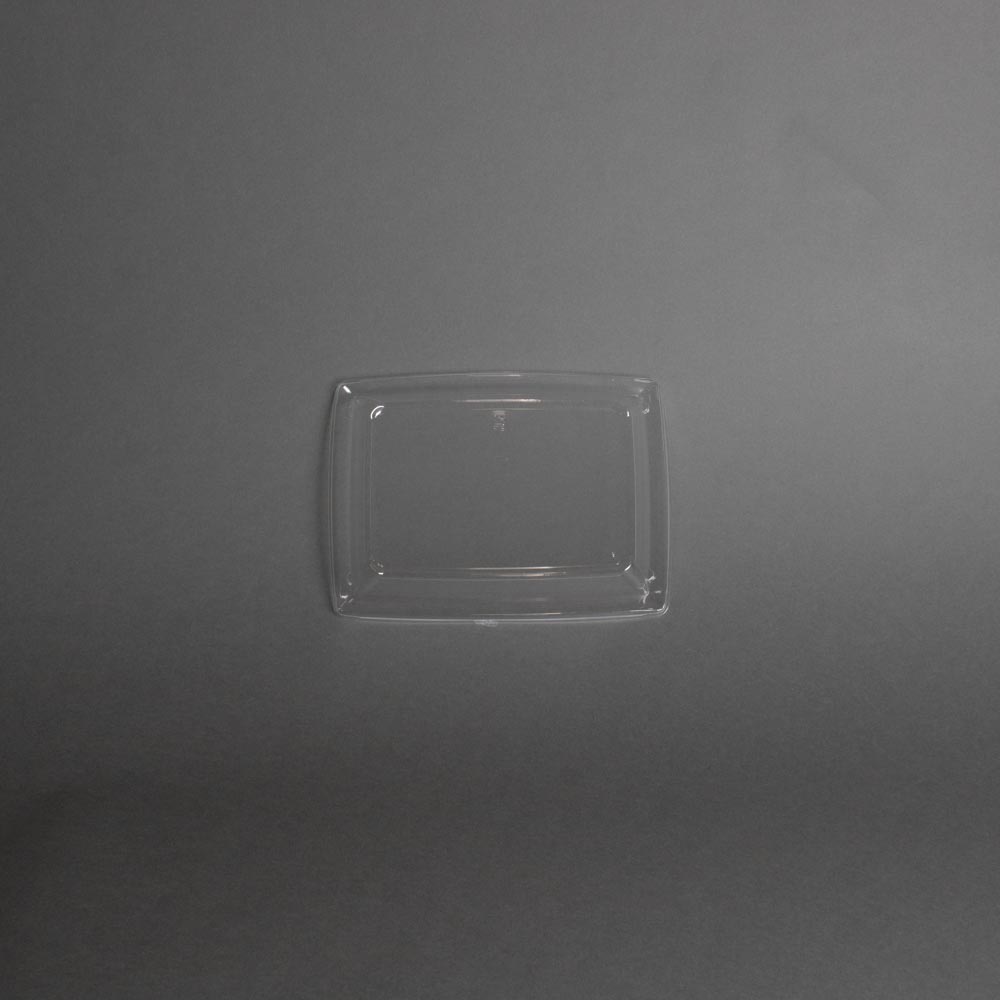 透明PS蓋 K24-24 243×243×35mmH 400枚入り SBT-パルプ9区切りトレイ用 防曇 弁当 プレートランチ