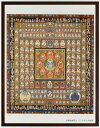 仏画 ポスター額 「胎蔵界曼荼羅」 複製画 額付き（額外寸41x52.5cm） 新品 仏間に。仏事の飾りに。佛画 マンダラ 大悲胎蔵曼荼羅 密教 大日経 仏教美術