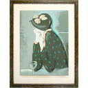 版画 カシニョール「ドーム(LA COUPOLE)」リトグラフ 額入り エレガントな帽子 装丁画 人物 横顔 美人画 おしゃれカシニョール 真作保証 1920年...
