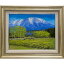 油彩画 F6号 小川久雄「岩手山を望む」 油絵 真筆 額入り 風景画 肉筆画 手描き 小岩井農場 冬山 冠雪 應美会 49,500円