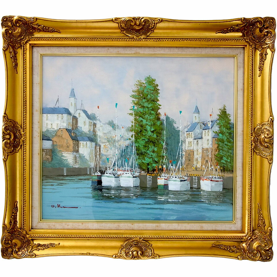 黒沢久アムステルダム風景画油絵絵画インテリアコレクション