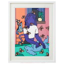 版画 オートモアイ 「Untitled」 シルクスクリーン 額付き 2022年 OIL by 美術手帖 ARTWORKS モダンアート 現代美術 人物画 Auto Moai 真作保証