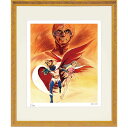 額装版画 「科学忍者隊ガッチャマン-4」 タツノコプロ/監修 ジークレー版画 ジクレー 劇画 大鷲の健 額入り 昭和のテレビアニメ 1972年〜TV放映 父の日...