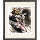額装版画 「マッハGoGoGo 1」(中) タツノコプロ/監修 カーレース アニメーション ジークレー版画 ジクレー 額入り 昭和のテレビアニメ 1967年TV...