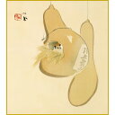 【色紙】 竹内栖鳳「すずめのお宿」 複製画 色紙 特殊工芸画 雀 ひょうたん 動物画 風景画 日本画 名作 絵画 美術品 レプリカ