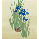 【色紙】 酒井抱一「燕子花に水鶏図」複製画 色紙 特殊工芸画 かきつばた クイナ 野鳥 初夏 風景画 琳派 日本画 名作 絵画 美術品 レプリカ